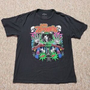 Rob Zombie  Shirt Mens Large Black Freaks on Parade Concert Graphic Band Tee